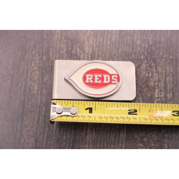 NEW Cincinnati Reds Baseball Metal Money Clip Logo Enamel Stainless Steel - Picture 7 of 9